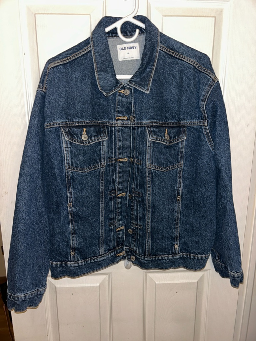 Old Navy Dark Blue Denim Trucker Jacket